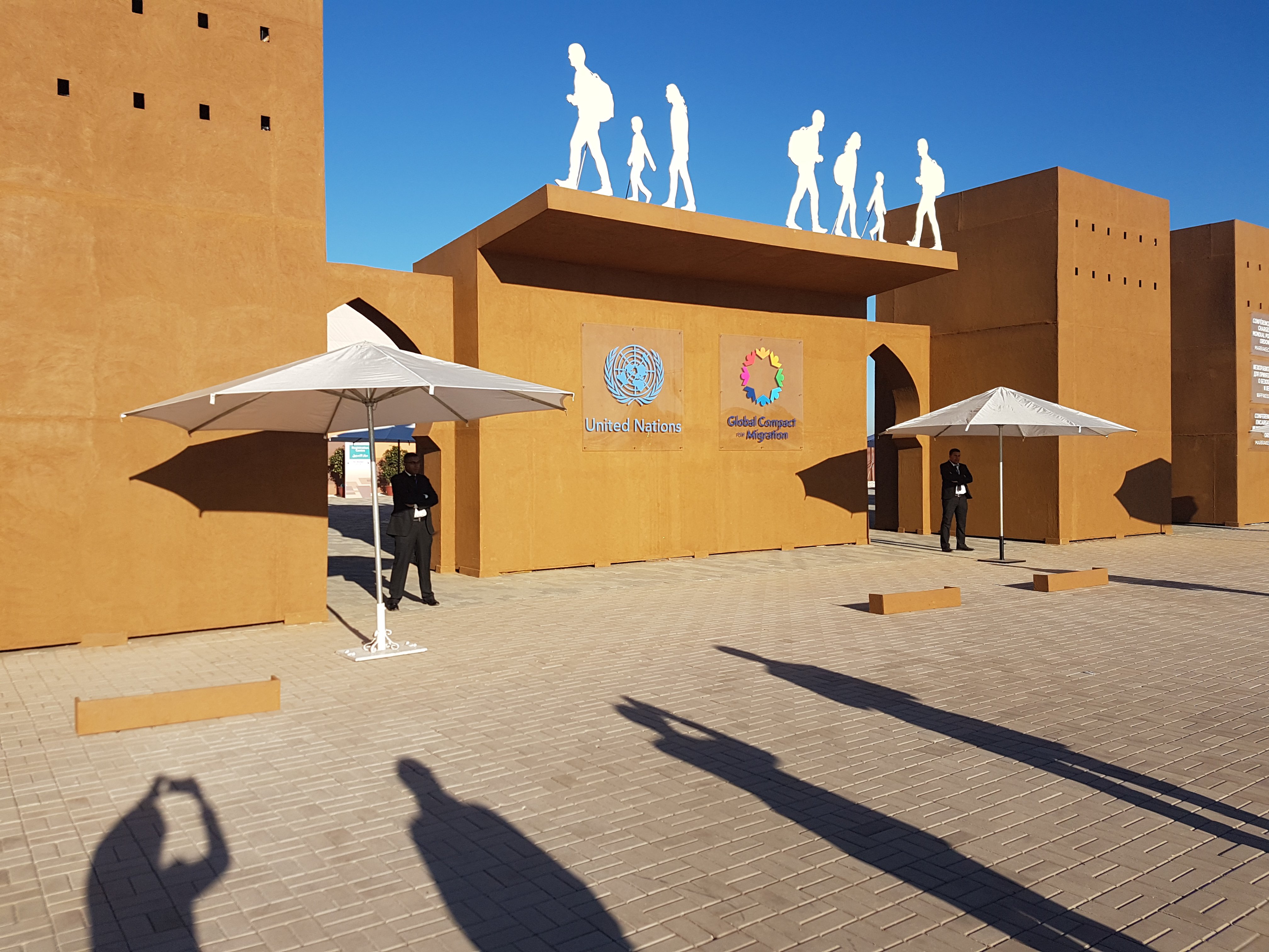 The Global Compact for Migration adoption site, Marrakesh, Morocco, 2018 © Helen Dempster, ODI