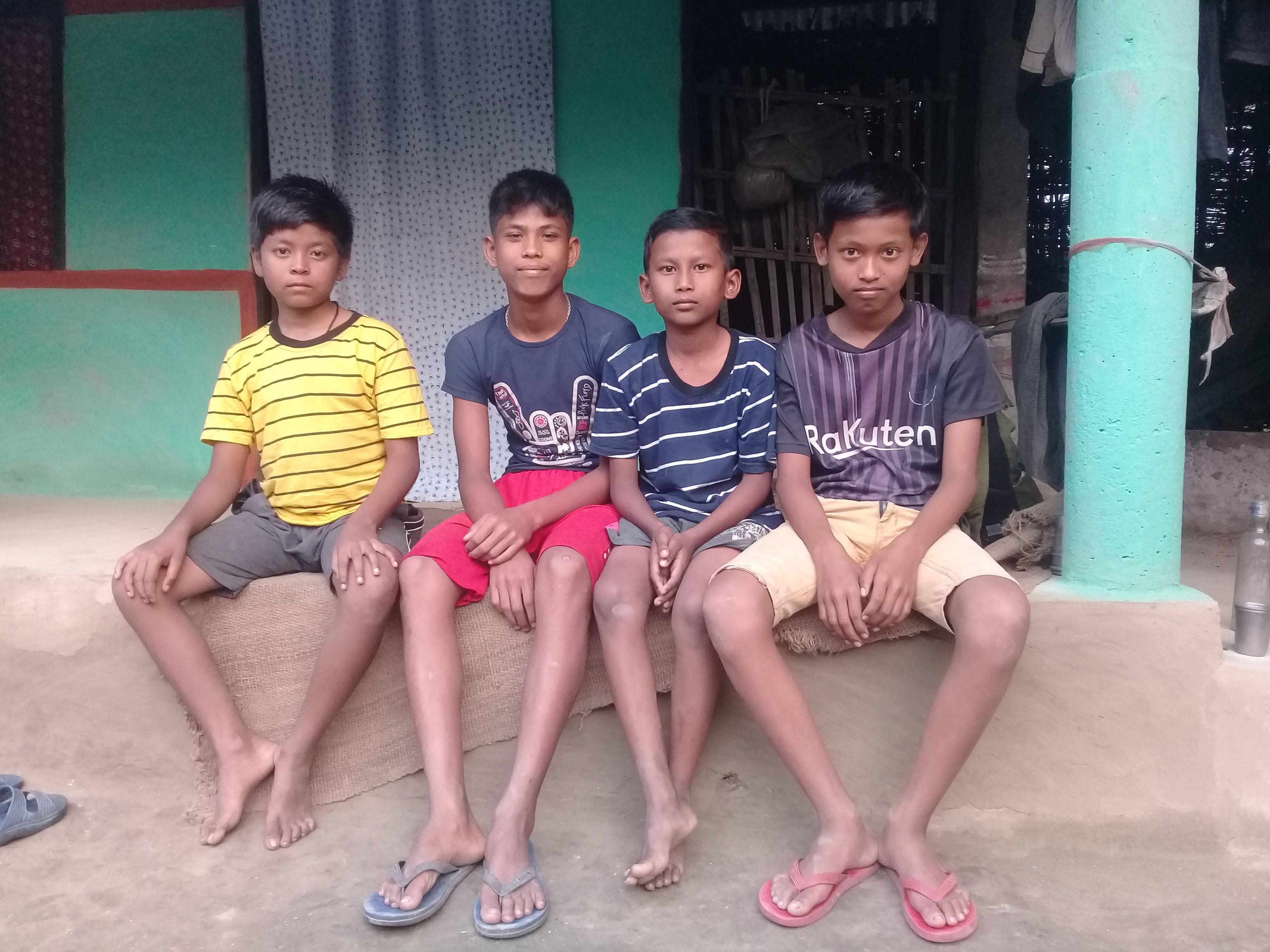 Adolescent boys in Nepal