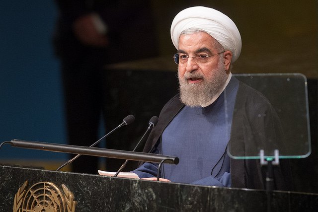 Hassan Rouhani, President of the Islamic Republic of Iran, addresses the general debate of the General Assembly’s seventieth session. Photo: UN Photo/Loey Felipe 
