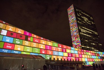 Projections on Sustainable Development Goals and 70th Anniversary of the United Nations