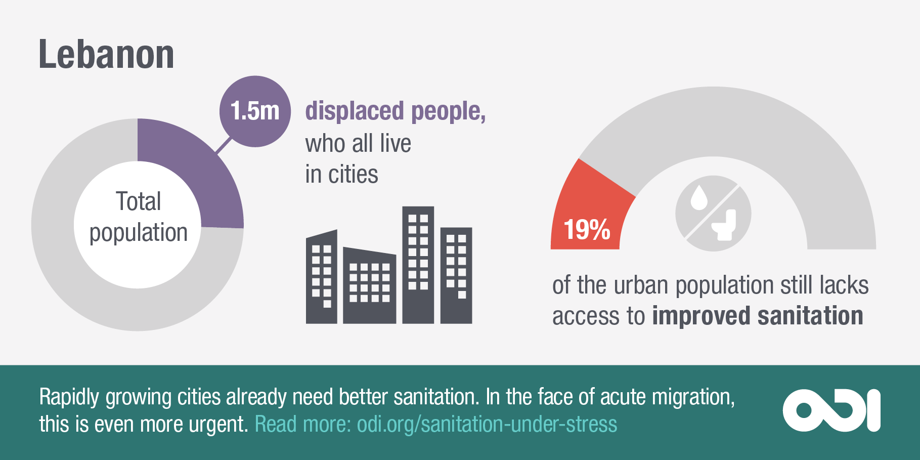 Infographic: rapidly growing cities need better sanitation (Lebanon)