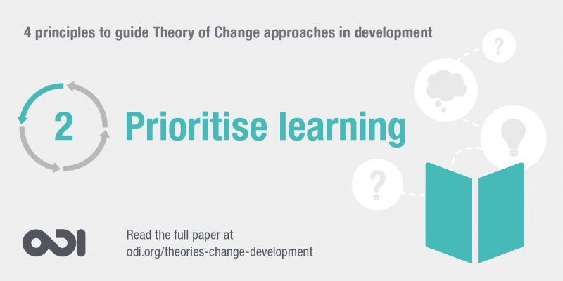 Principle 2: prioritise learning
