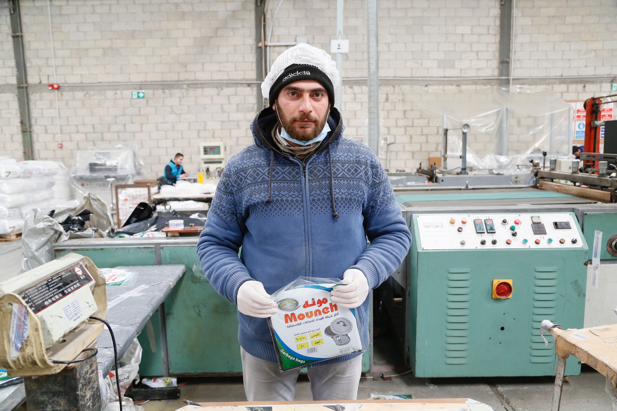 Amer, from Aleppo, Syria, now working in a plastics packaging factory in Amman, Jordan © DFID, 2017