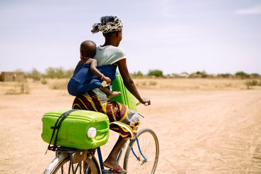 Collecting water, Burkina Faso, 2013