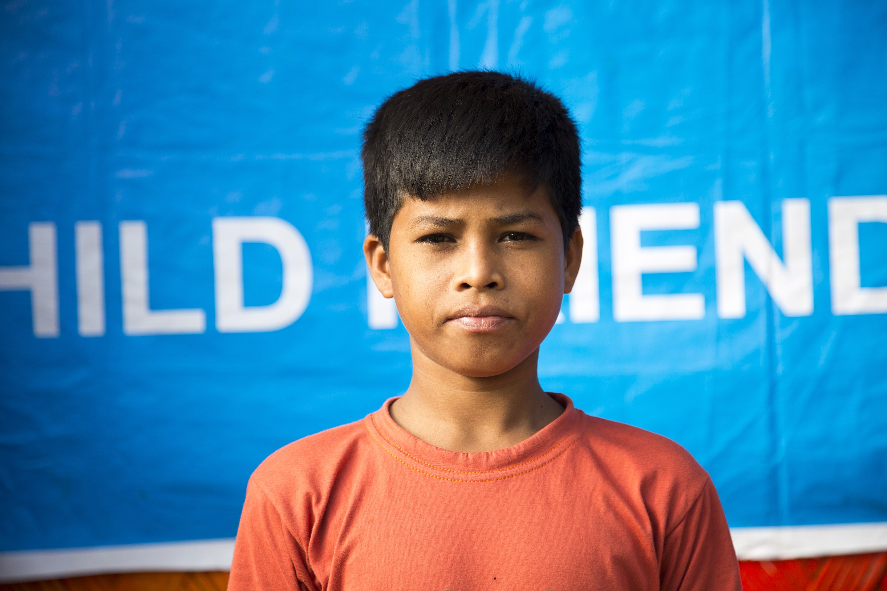 12-year-old boy from the Rohingya community in Bangladesh