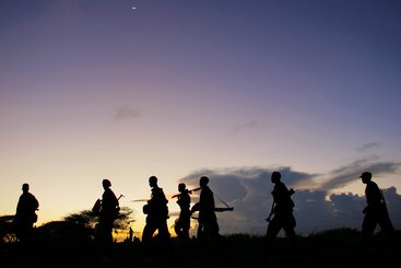 Troops advance during anti-Shabaab operation in Somalia. UN Photo/Stuart Price
