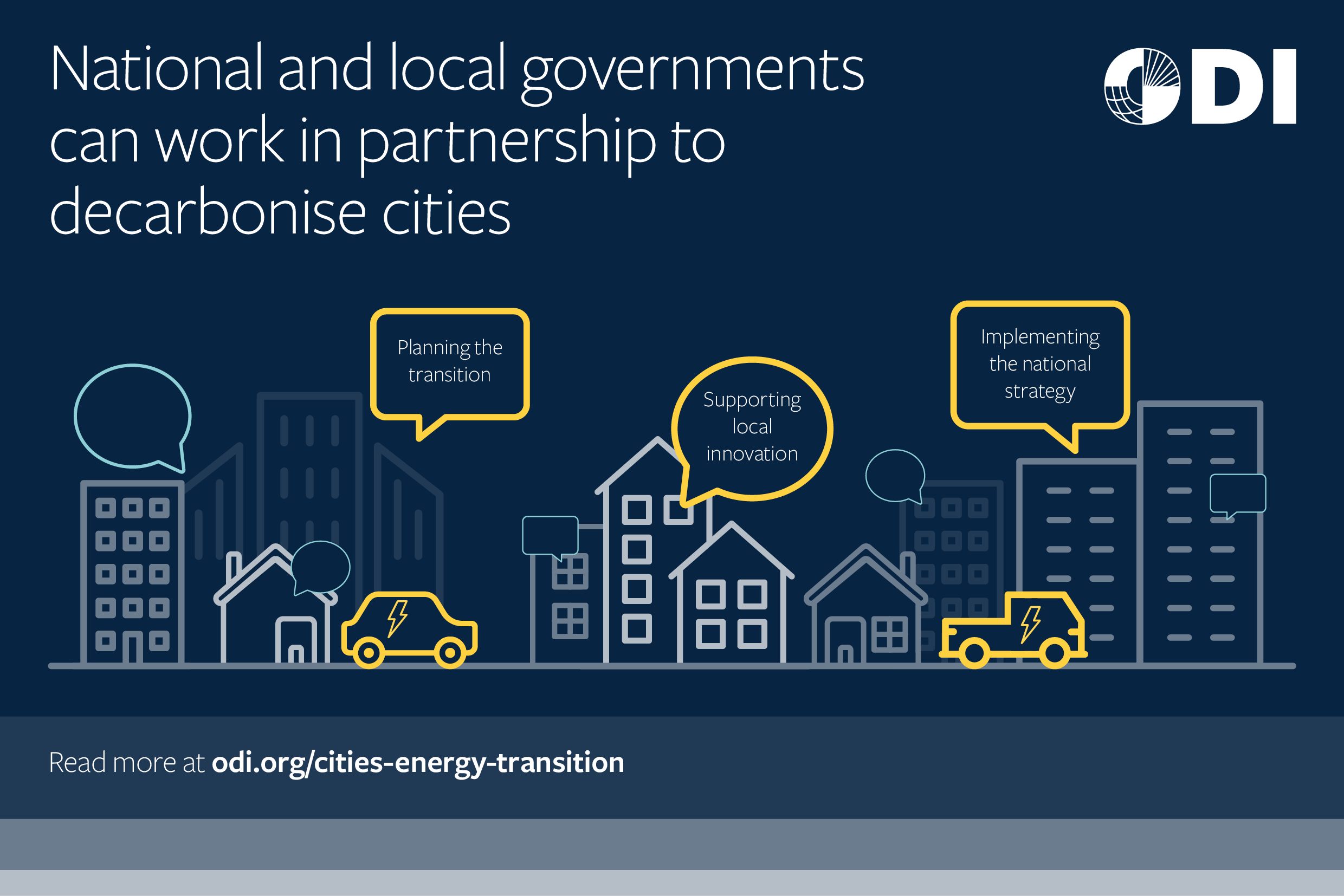 National and local governments can work in partnership to decarbonise cities.