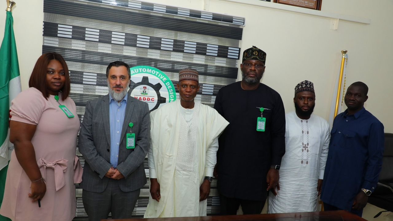 SITA Technical Lead, Max Mendez-Parra in Nigeria with Mr Jelani Aliyu, Director General/CEO National Automotive Design and Development Council, and a delegation from including Franca Achimugu and Ogoegbunam Chukwurah.