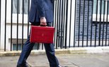 UK Treasury red budget box