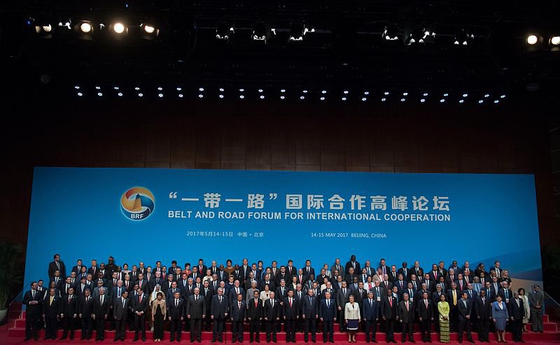 Opening of the Belt and Road Forum for International Cooperation in Beijing, China, 2017. Photo: Russian Presidential Press and Information Office CC BY 4.0