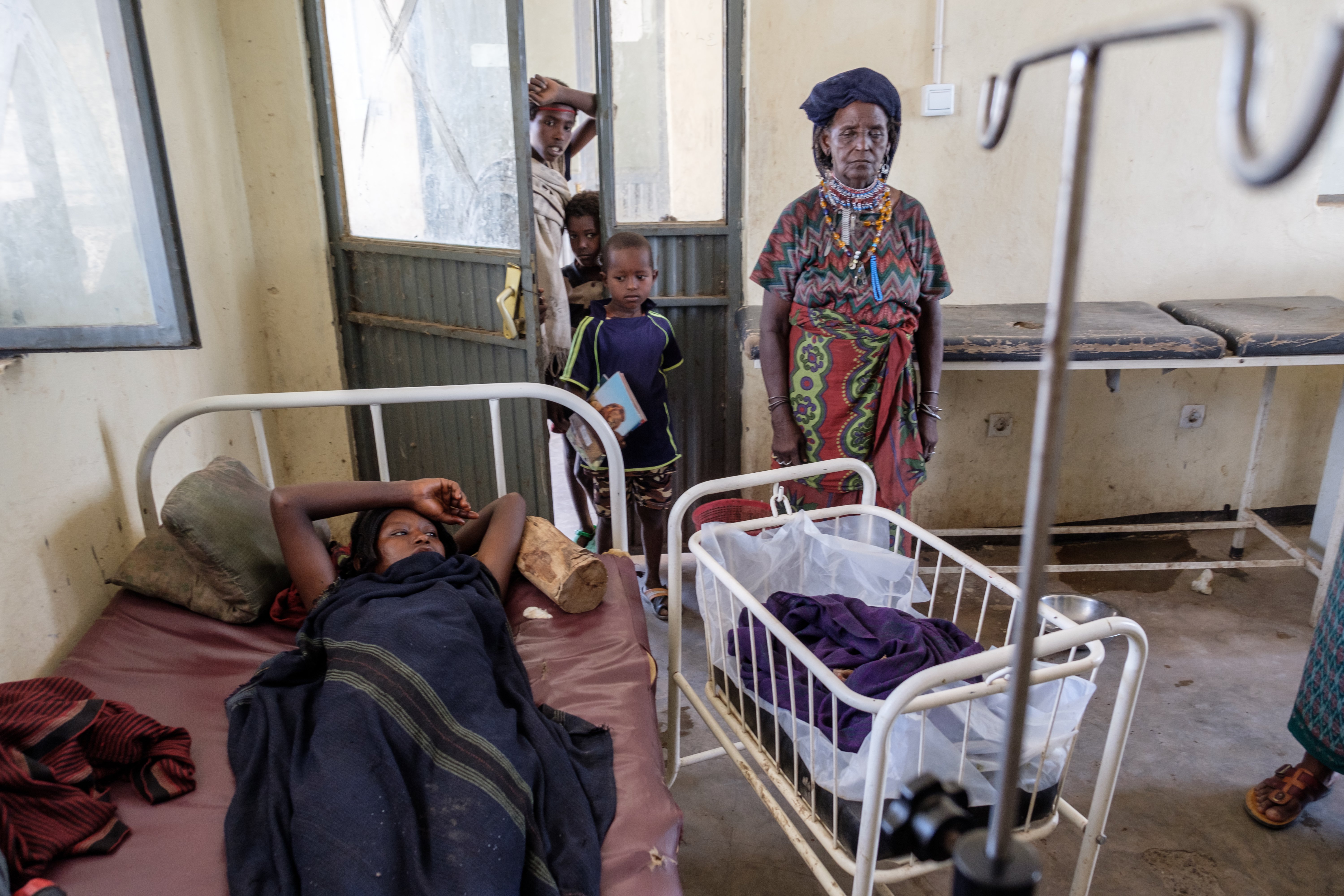 An 18-year-old girl in a hospital in Afar, Ethiopia