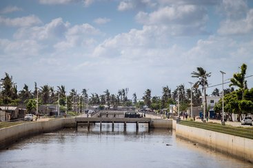 Canals and flood controls in Mozambique