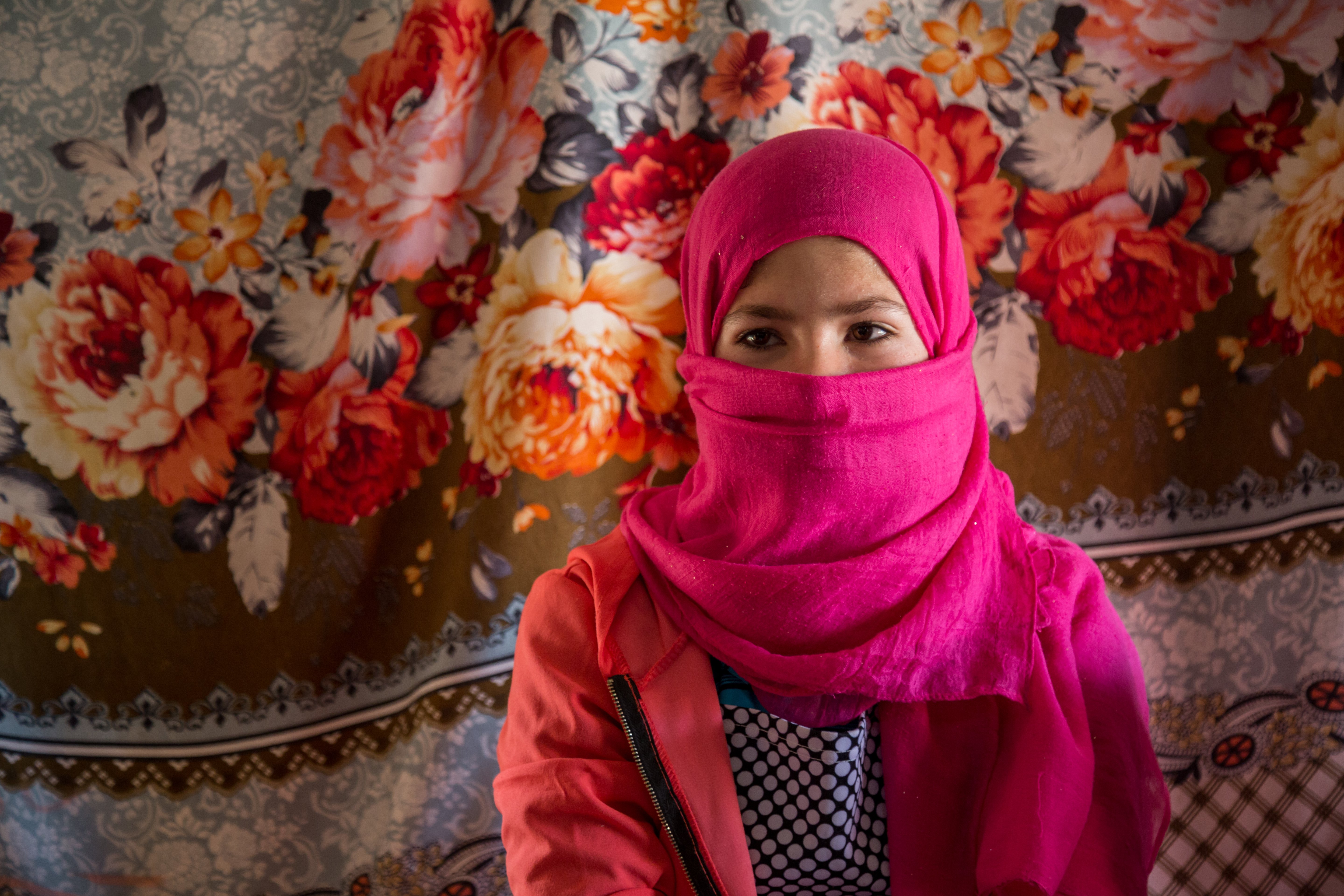 13-year-old girl living in an Informal Tented Settlement in Jordan