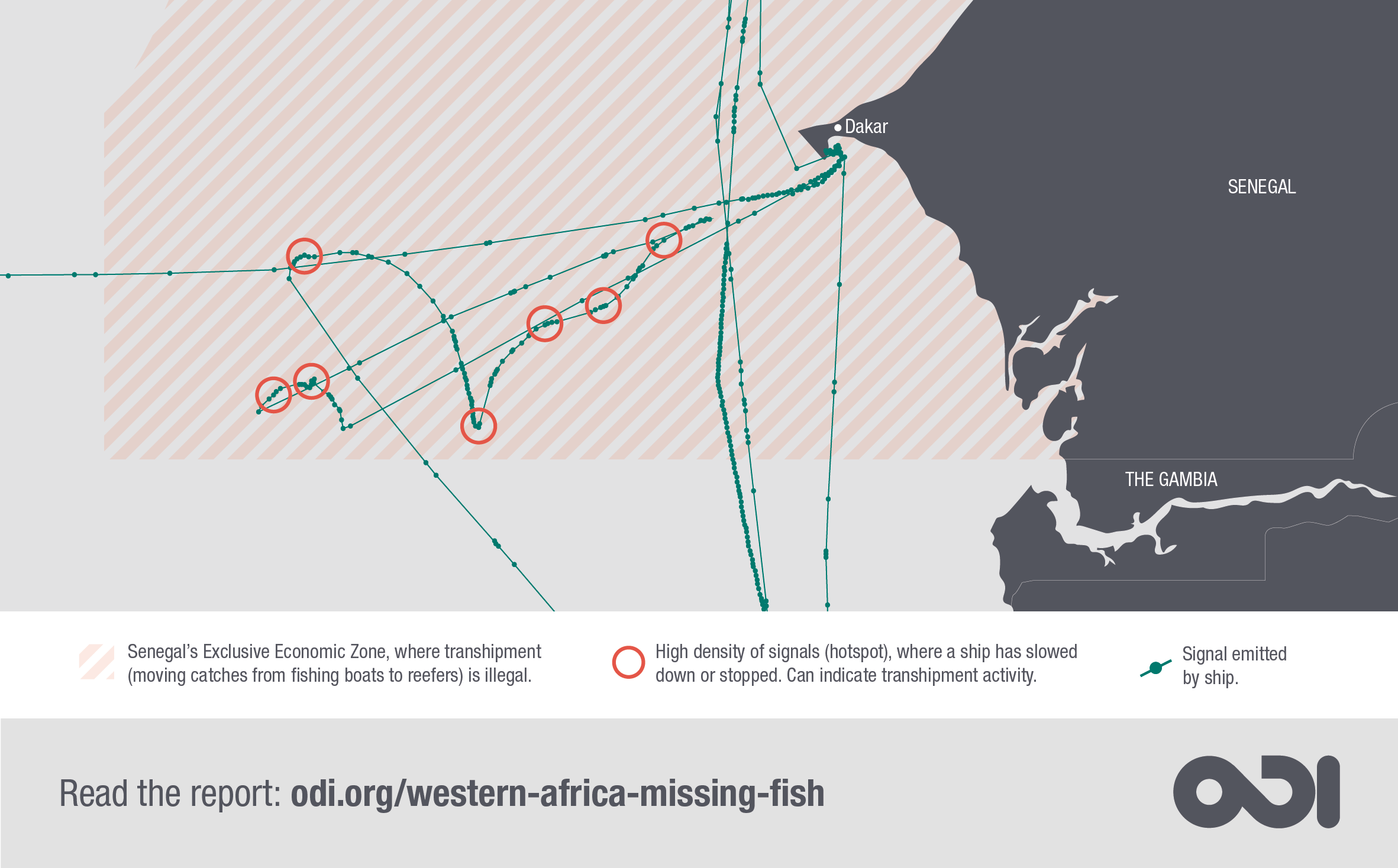 Illustration: interactive map tracking suspicious ship activity