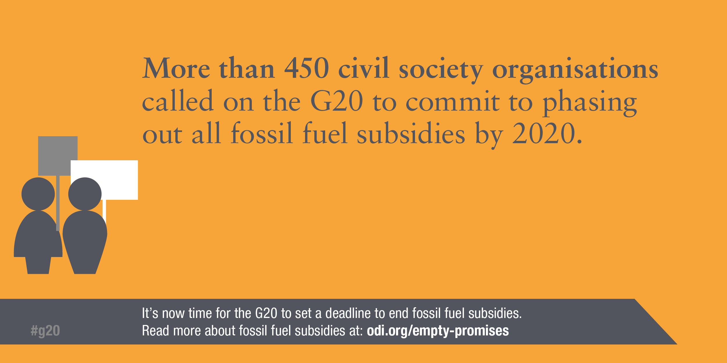 Infographic: More than 450 civil society organisations have called on the G20 to end fossil fuel subsidies by 2020