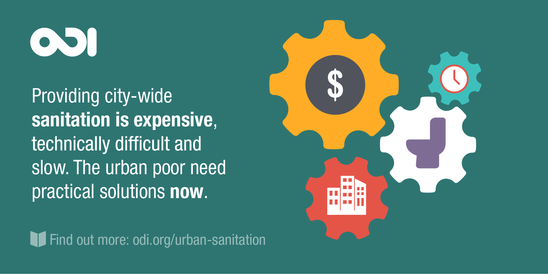 Providing city-wide sanitation is expensive, technically difficult and slow.