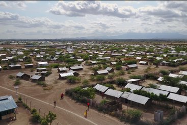 A refugee camp in Kenya