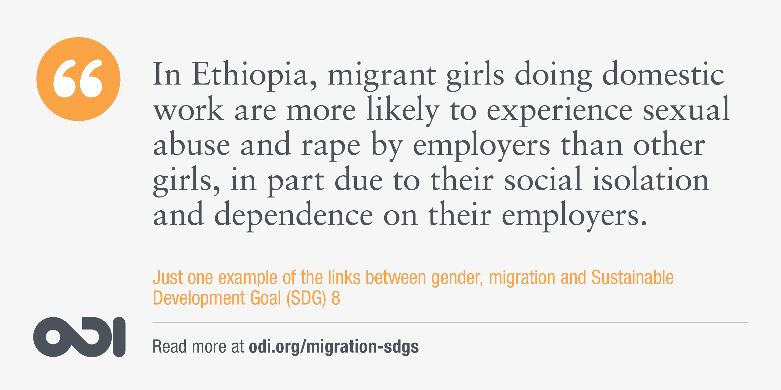 The links between gender, migration and SDG 8.