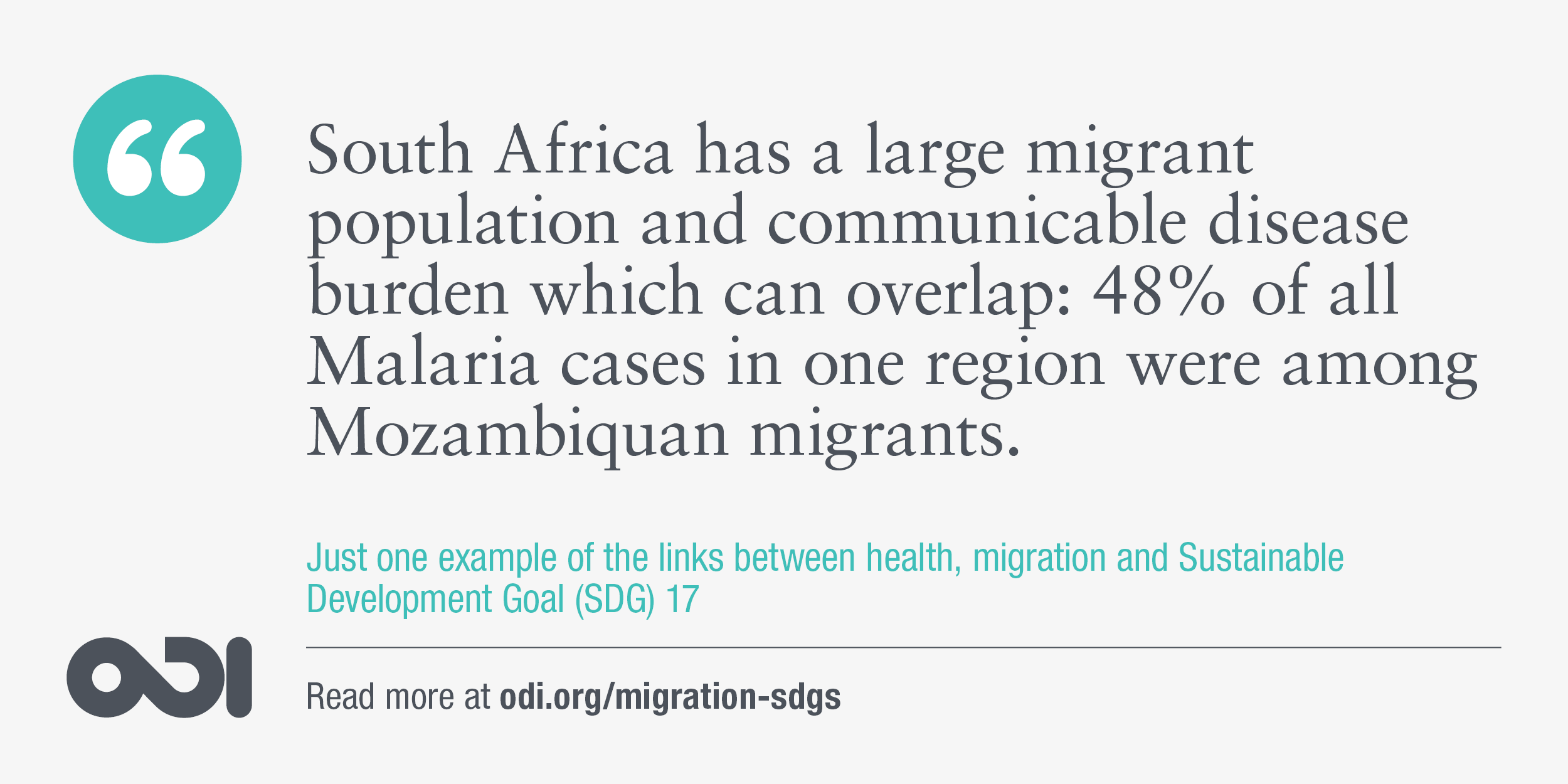 The links between health, migration and SDG 17.