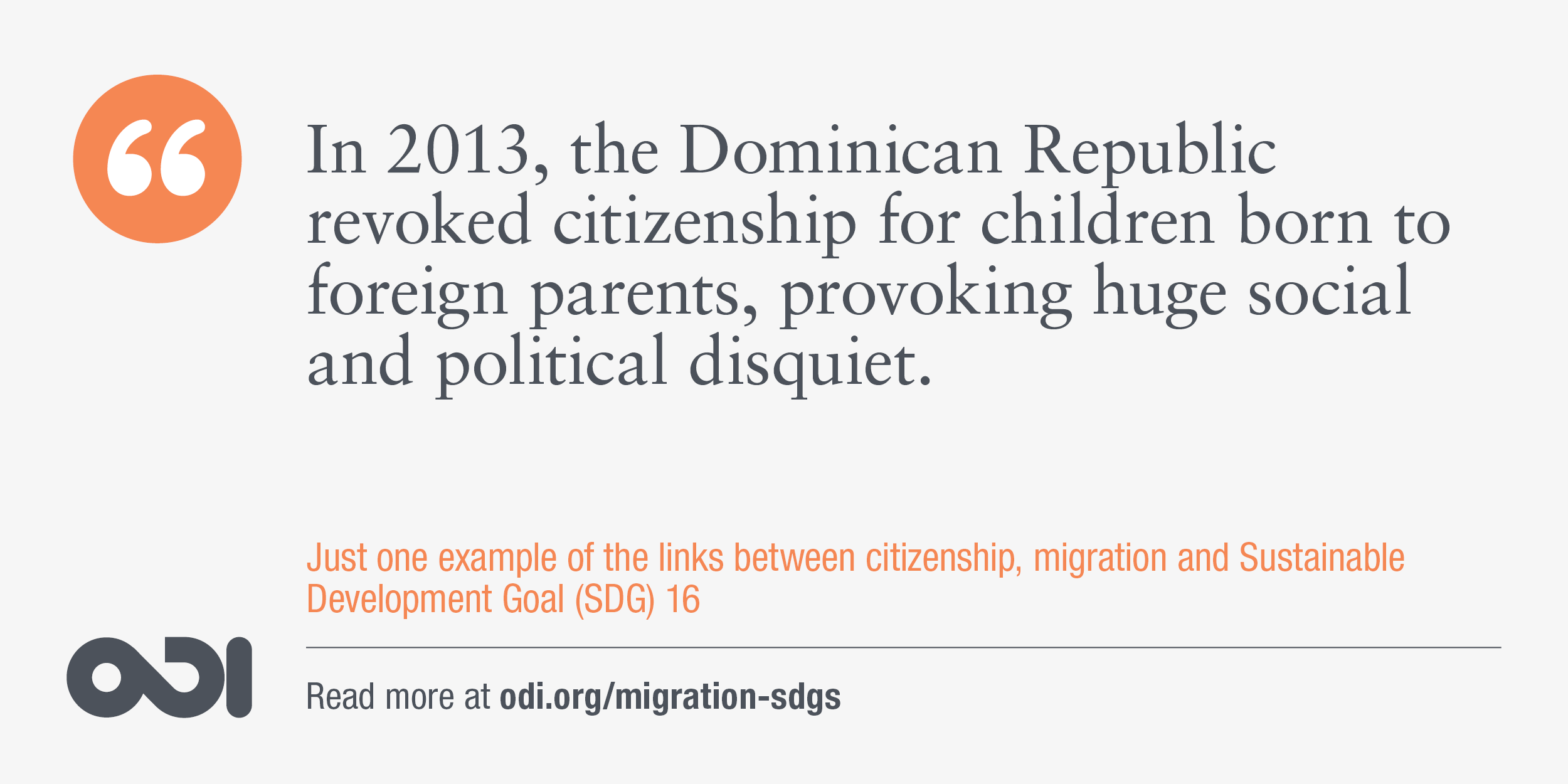 The links between citizenship, migration and SDG 16.
