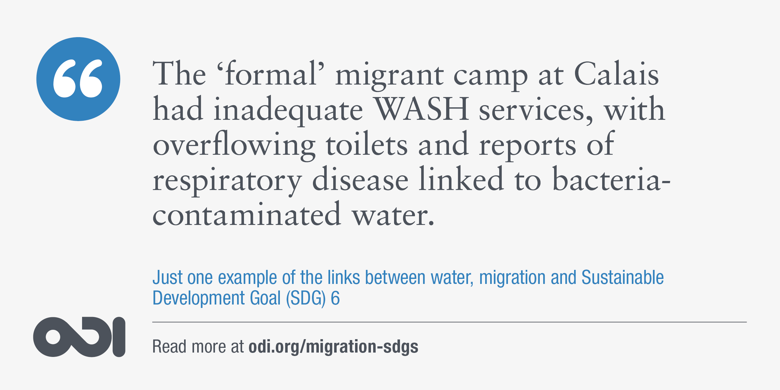 The links between water, migration and SDG 6.