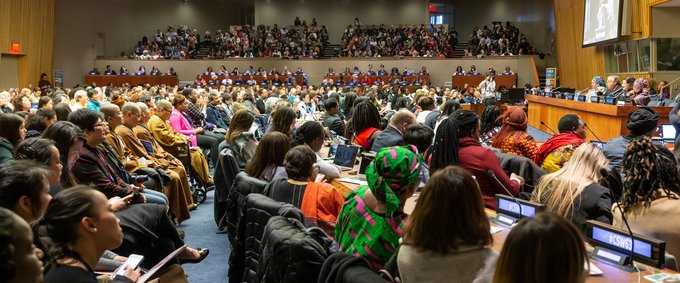 Town hall meeting with Secretary-General Antonio Guterres and Civil Society on margins of CSW63 at United Nations Headquarters, New York, March 12, 2019.