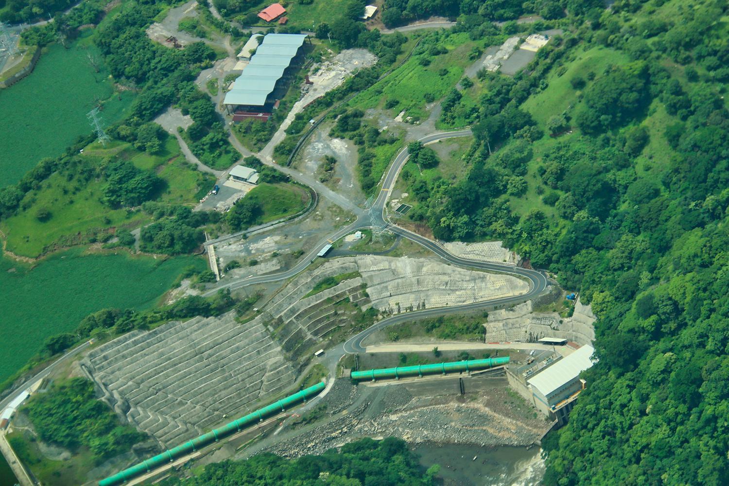 Chucas hydroelectric power plant in Costa Rica.