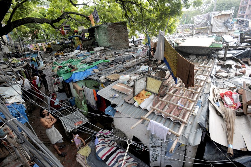 A slum in Kali Bari Marg, New Delhi, India, 2009. Photo: DFID/Nick Cunard, CC BY-NC-ND 2.0